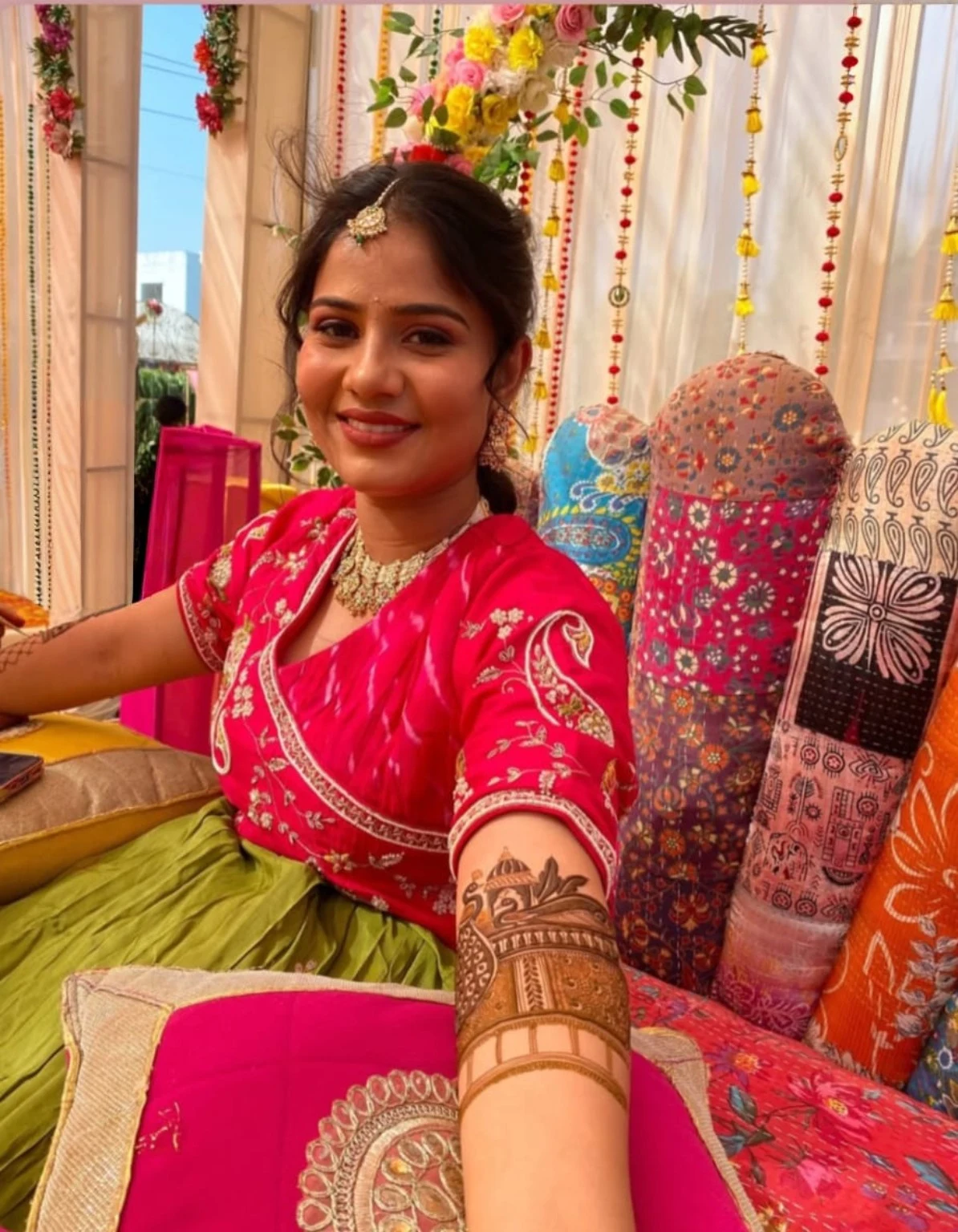 Celebration mehndi portrait