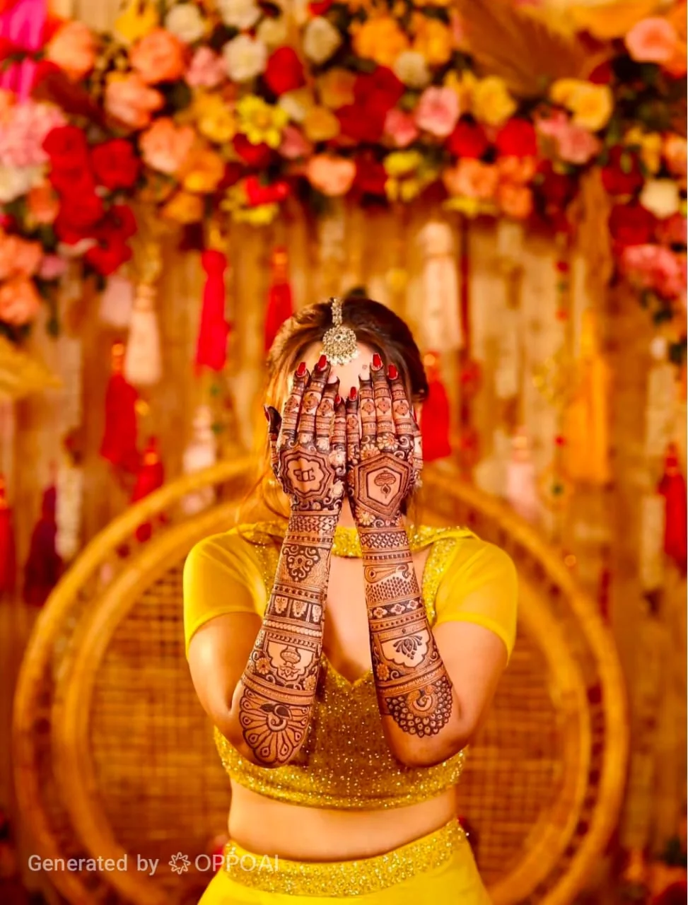 Bridal mehndi design from Aryan Mehndi Arts gallery, photo 07