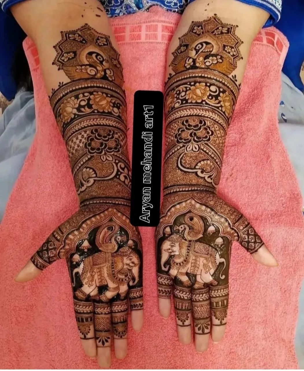 Bridal mehndi design from Aryan Mehndi Arts gallery, photo 25