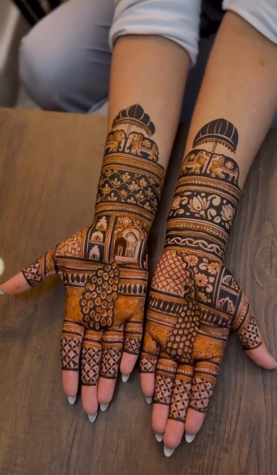 Bridal mehndi design from Aryan Mehndi Arts gallery, photo 47