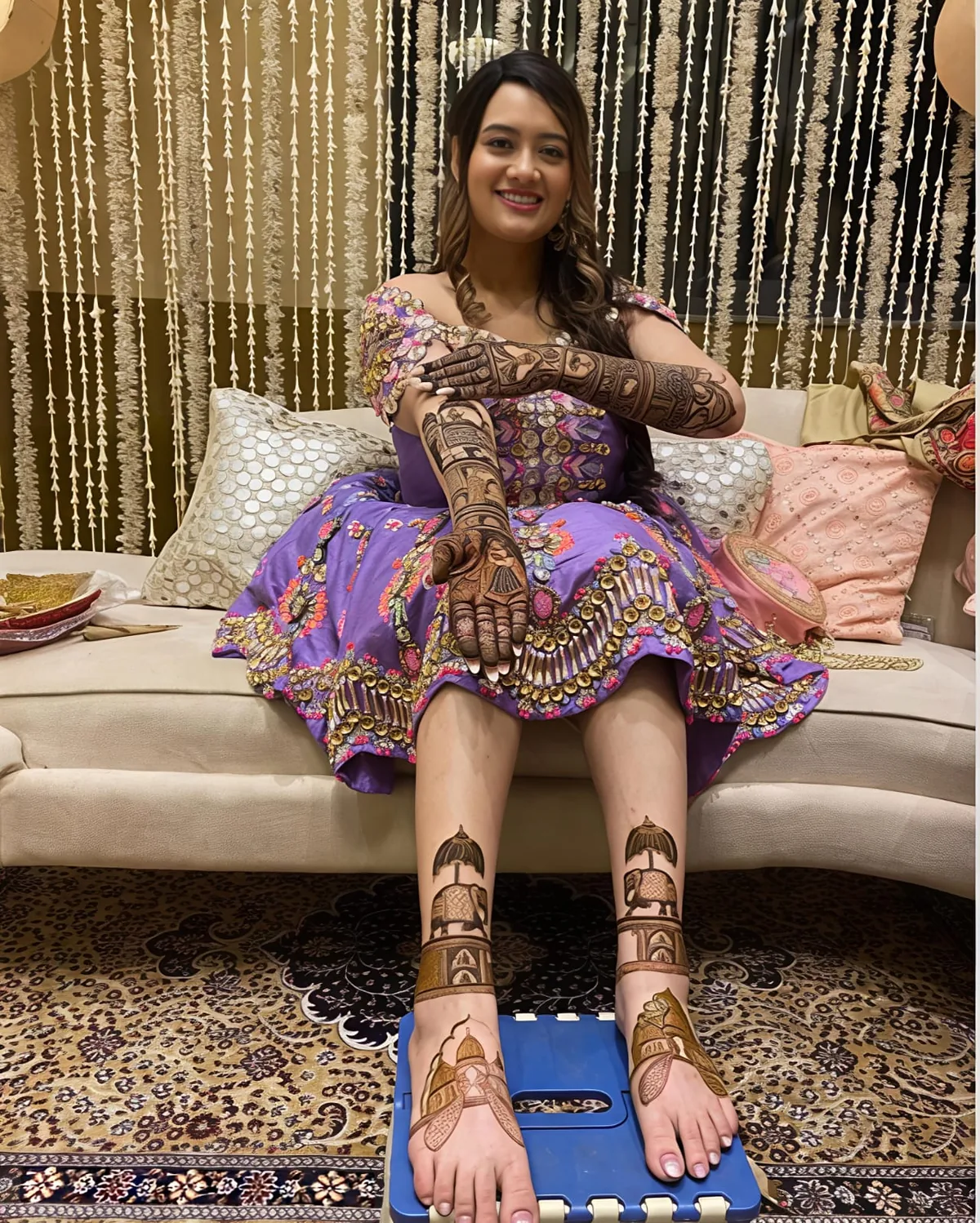 Bridal mehndi design from Aryan Mehndi Arts gallery, photo 60